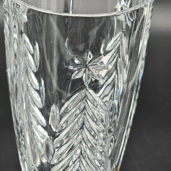 Mikasa Christmas Trees Crystal Champagne Flutes Set Of 2 Elegant Decor DH1306 - Picture 5 of 6